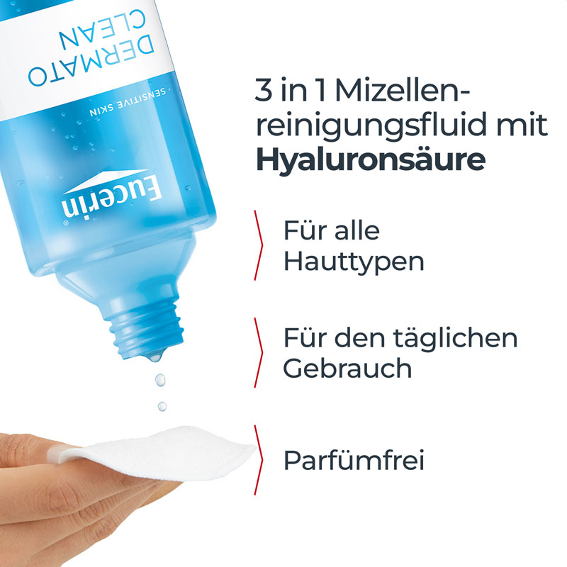 Eucerin DermatoCLEAN MIZELLEN REINIGUNGSFLUID 3in1 200 ml Tonikum