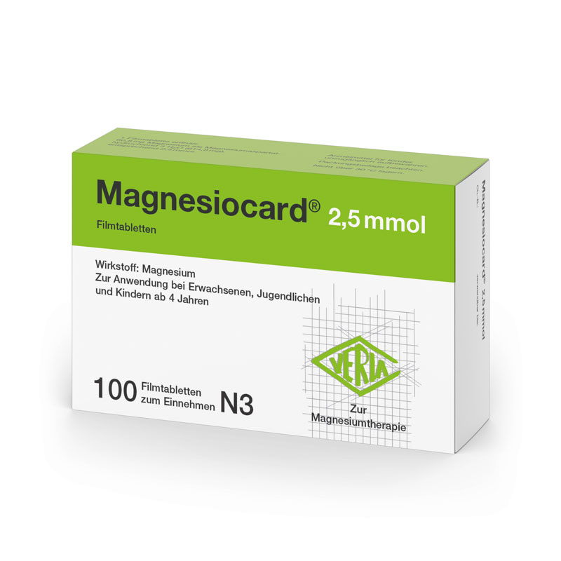 MAGNESIOCARD 2,5 mmol 100 St Filmtabletten