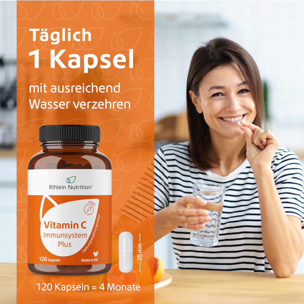 Vitamin C Immunsystem Plus 120 St Kapseln