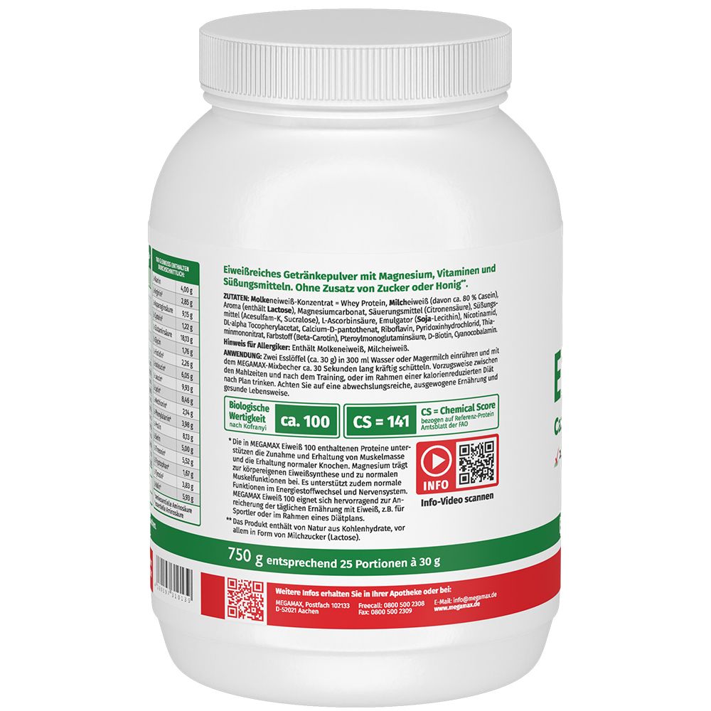 EIWEISS 100 Banane Megamax Pulver 750 g Pulver