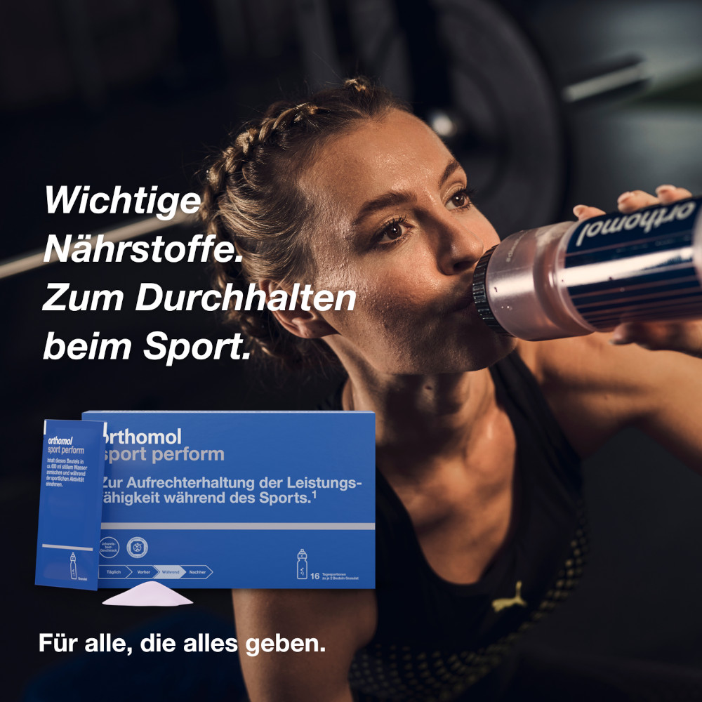 orthomol sport perform - Elektrolyte für den Sport - mit Vitamin B12, Magnesium und Calcium - Granulat