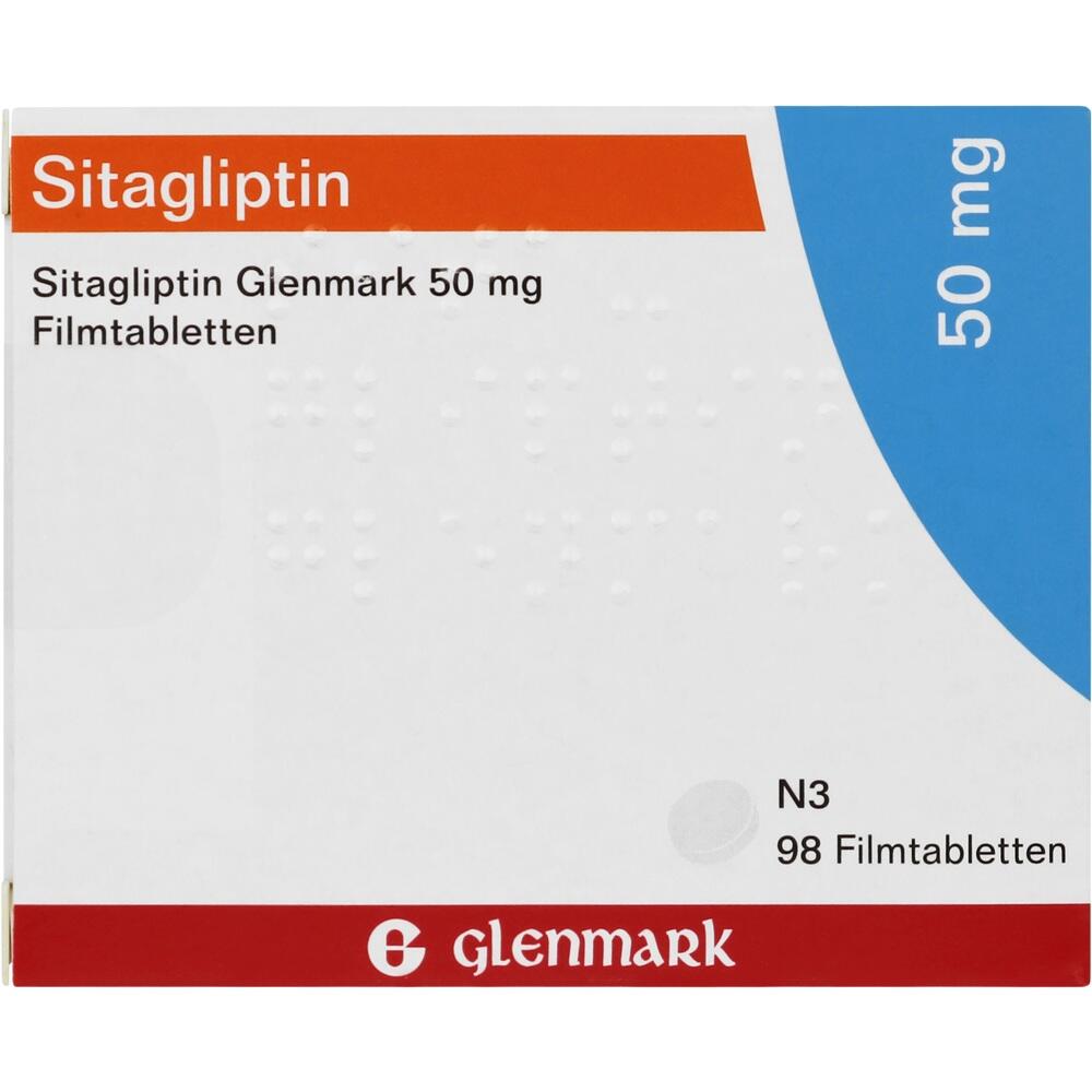 Sitagliptin Glenmark 50 mg 98 St Filmtabletten