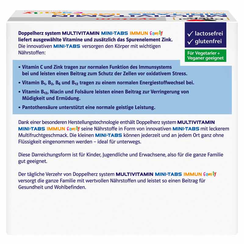 Doppelherz system MULTIVITAMIN MINI-TABS IMMUN 50 St Pellets