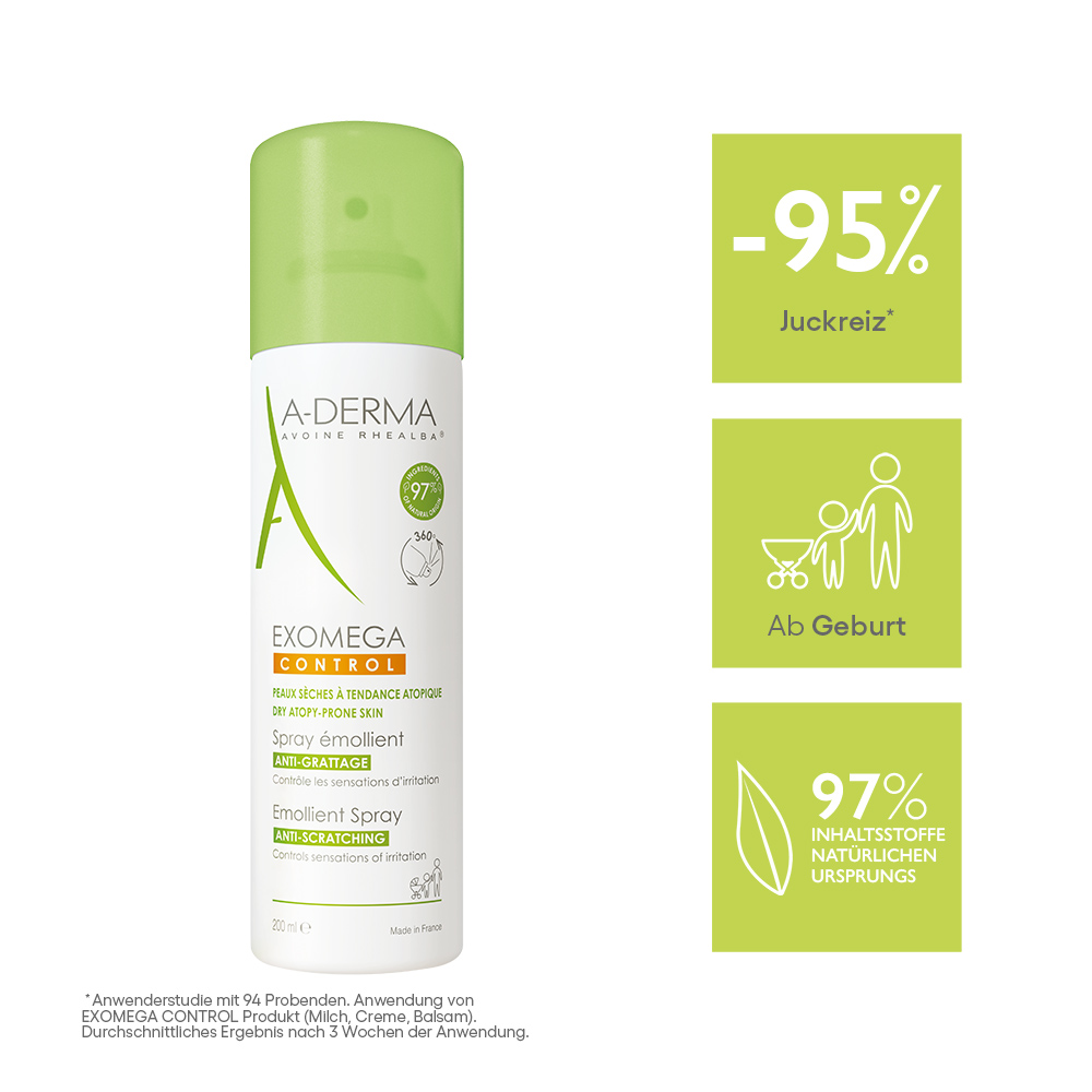 A-DERMA EXOMEGA CONTROL SPRAY RÜCKFETTEND 200 ml Spray
