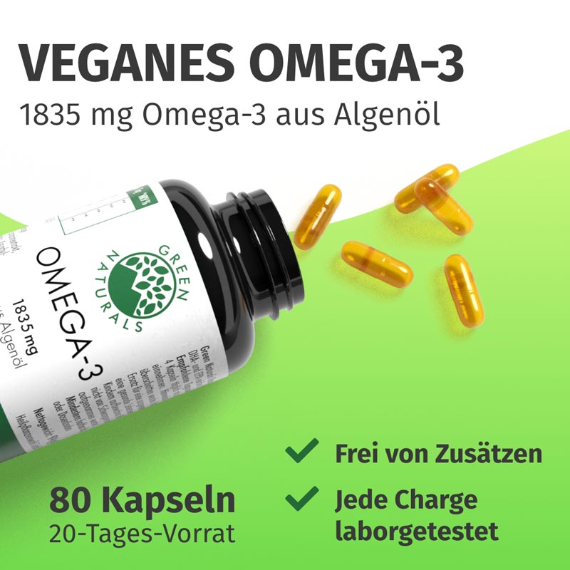 GREEN NATURALS OMEGA-3 80 St Kapseln