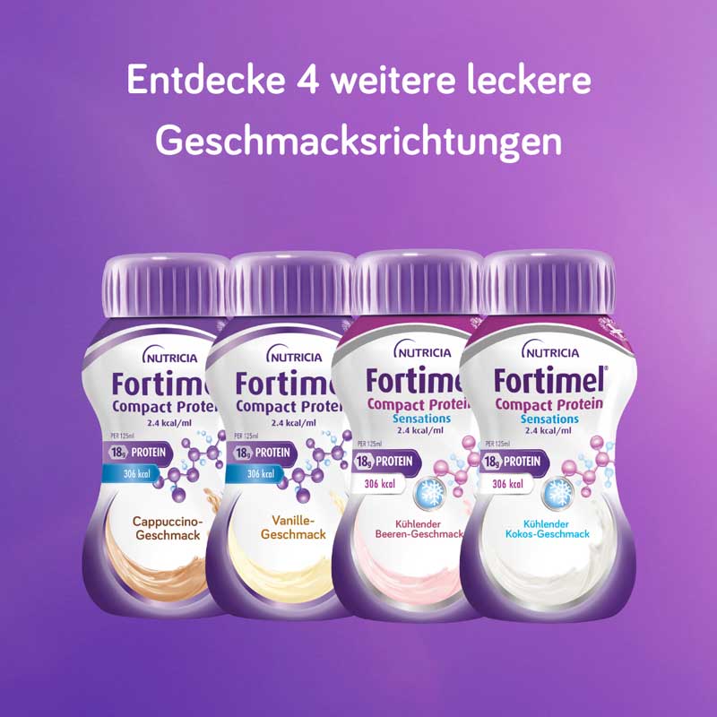 NUTRICIA Fortimel Compact Protein 2,4 kcal/ml Neutraler Geschmack 8X4X125 ml Flüssigkeit