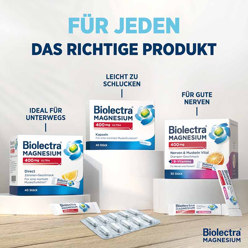 Biolectra MAGNESIUM 300mg Direct Zitrone  40 St Pellets