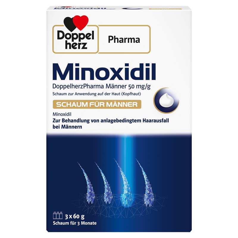 Doppelherz Pharma Minoxidil SCHAUM FÜR MÄNNER 3X60 g Schaum
