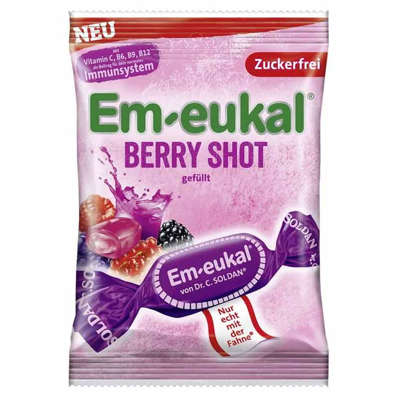 Em-eukal BERRY SHOT gefüllt 75 g Bonbons