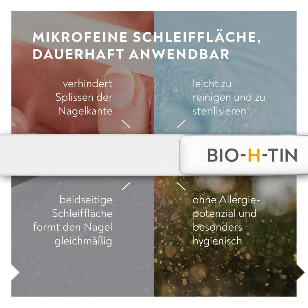 BIO-H-TIN Schonende Glas-Nagelfeile 1 St