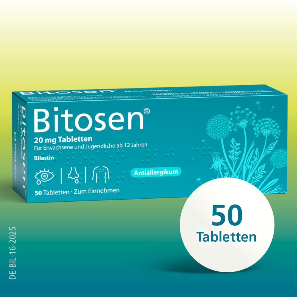 Bitosen 20 mg Antiallergikum 50 St Tabletten