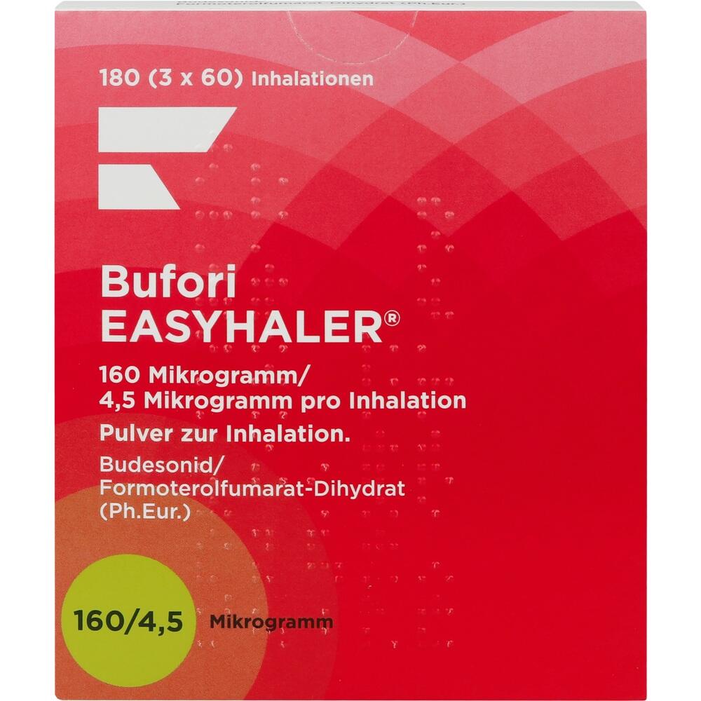 Bufori Easyhaler 160 µg/4,5 µg 3 St Inhalationspulver