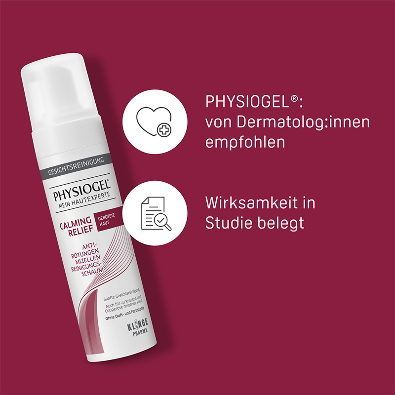 PHYSIOGEL CALMING RELIEF ANTI-RÖTUNGEN MIZELLEN REINIGUNGSSCHAUM 150 ml Schaum