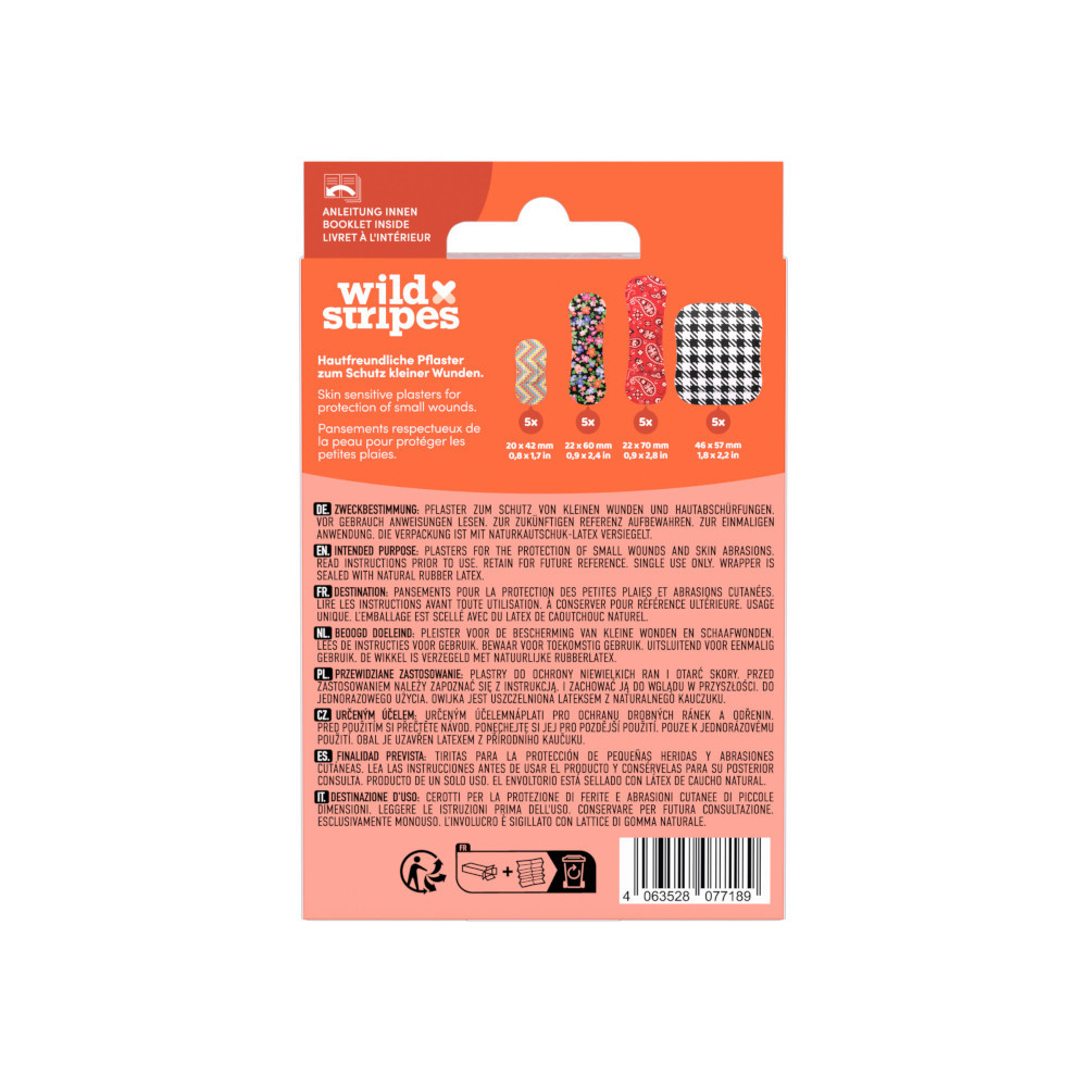 wild Stripes CLASSIC SENSITIVE 20 St Pflaster