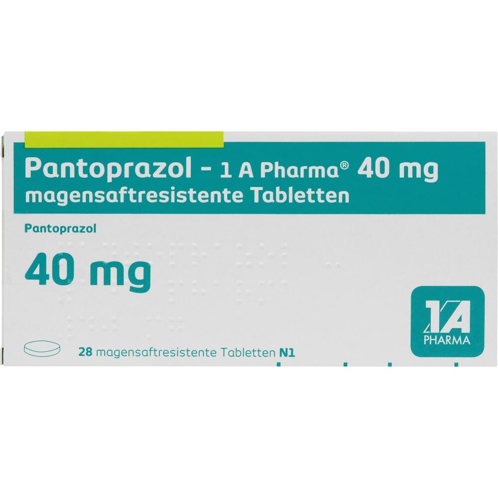Pantoprazol-1 A Pharma 40mg 28 St Tabletten magensaftresistent