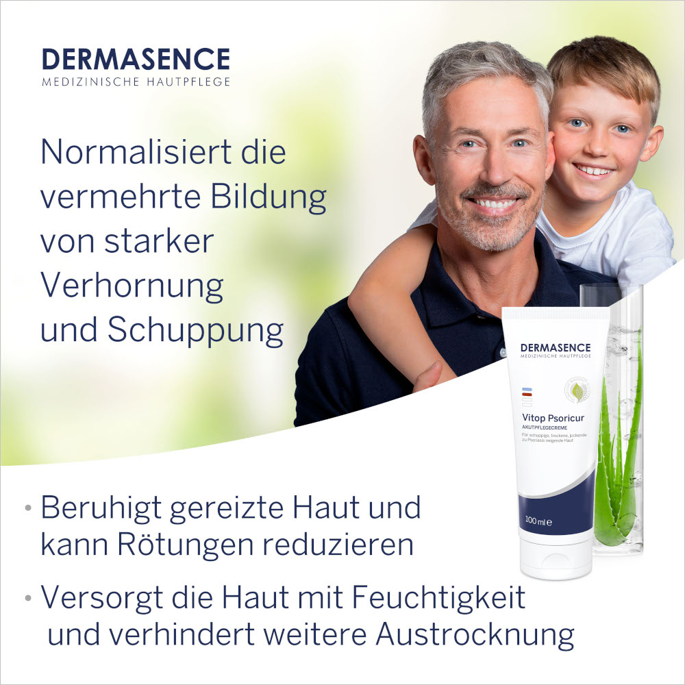 DERMASENCE Vitop Psoricur AKUTPFELECREME 100 ml Creme