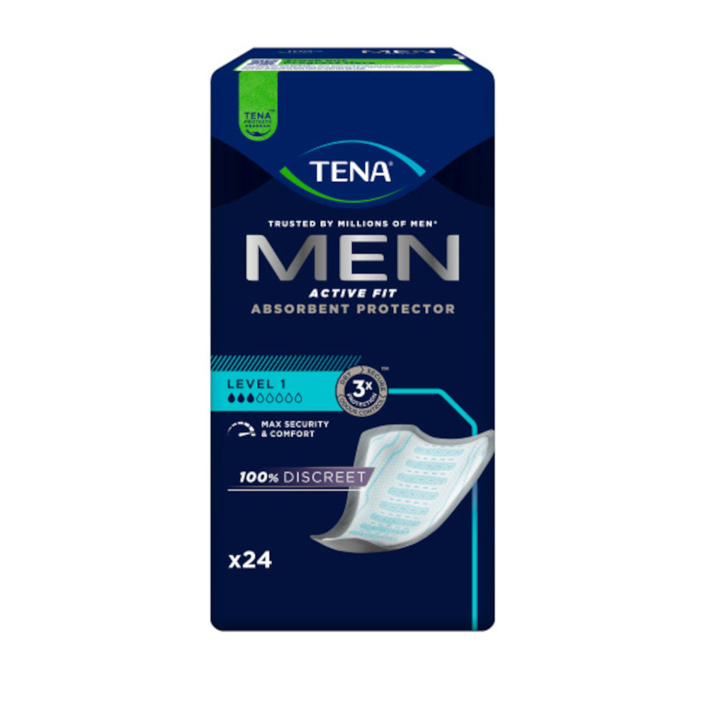 TENA MEN ACTIVE FIT LEVEL 1 Absorbent Protector 24 St