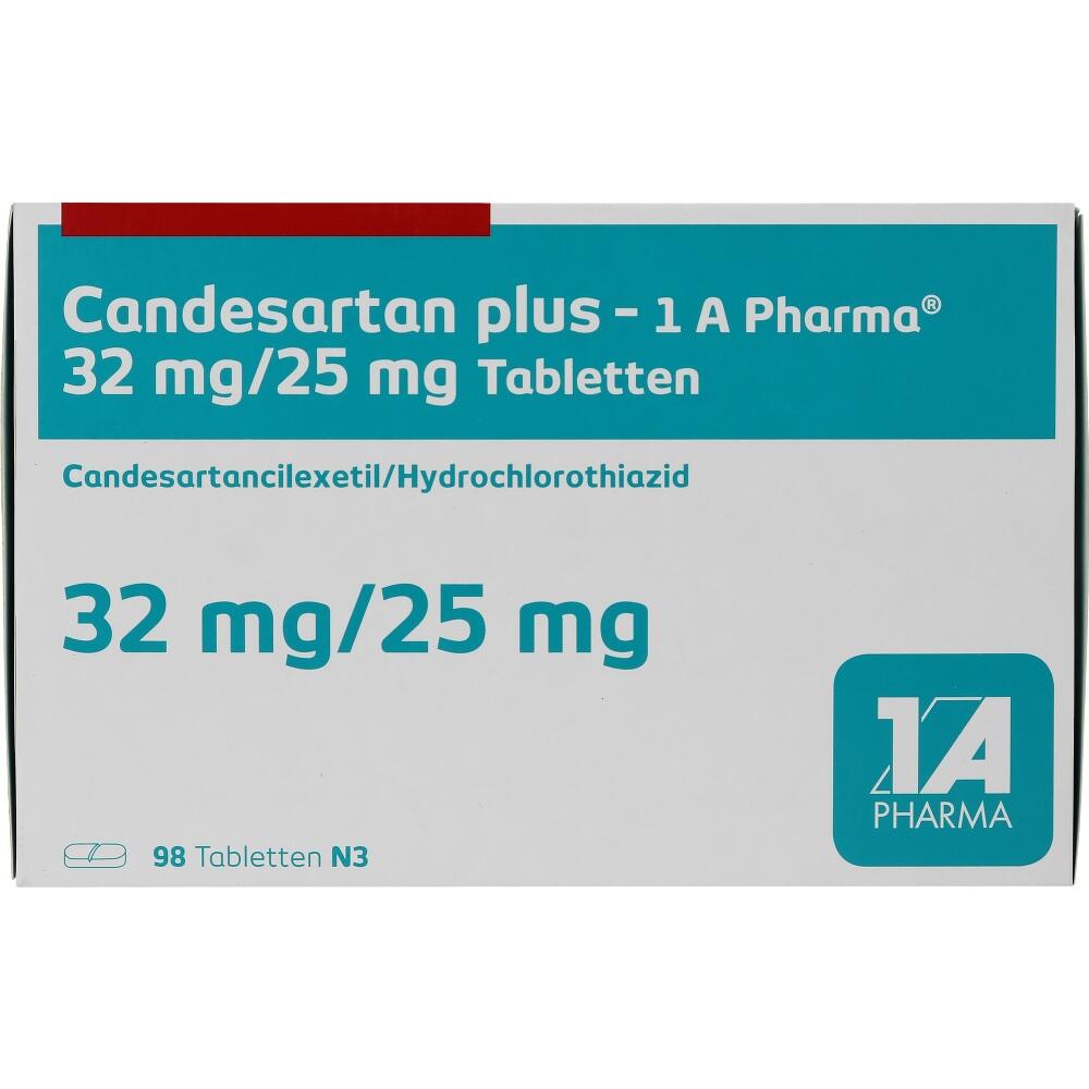 Candesartan plus-1 A Pharma 32mg/25mg 98 St Tabletten