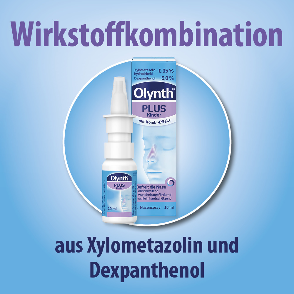 Olynth Plus 0,05%/5,0% Nasenspray f&uuml;r Kinder von 2-6 Jahren mit Schnupfen