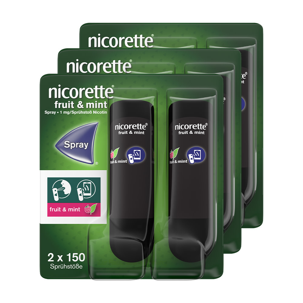 nicorette fruit & mint Spray 6er Set 3X2 St Spray