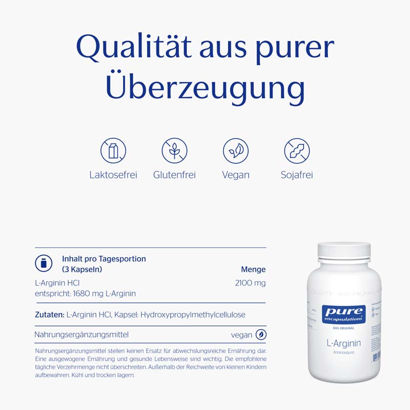 pure encapsulations L-Arginin 90 St Kapseln