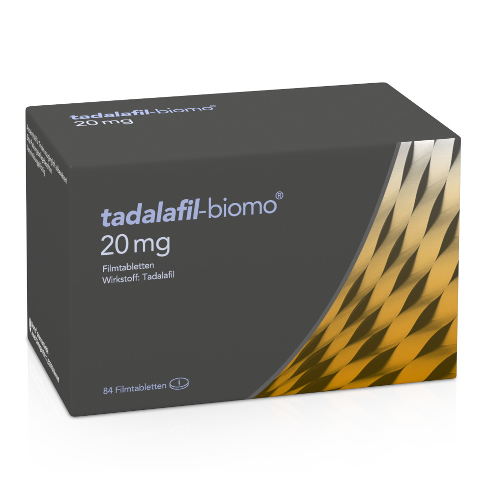 tadalafil-biomo 20mg Filmtabletten 84 St Filmtabletten