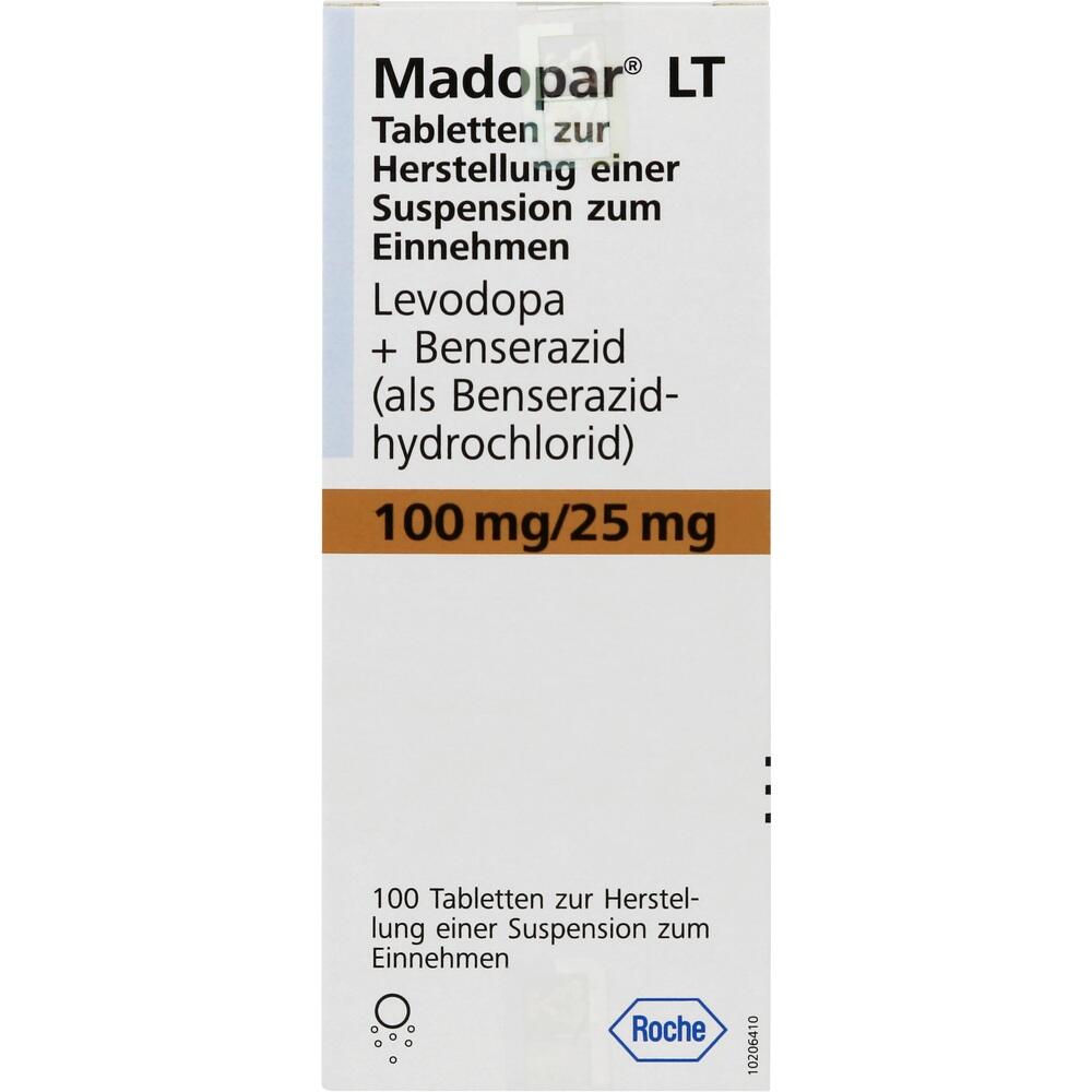 Madopar LT zur Herstellung einer Suspension zum Einnehmen 100 St Tablette zur Herstellung einer Suspension zum Einnehmen