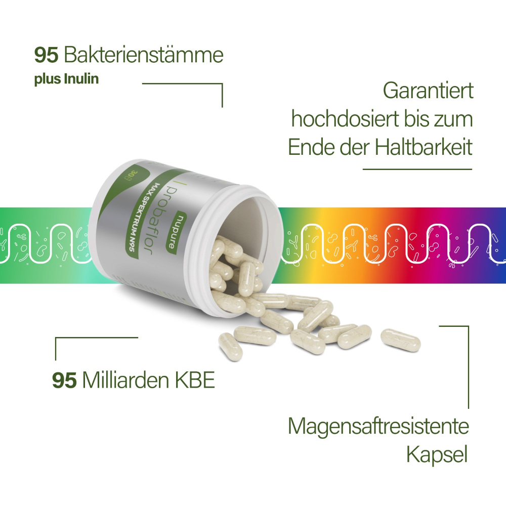 Nupure probaflor Max Spektrum N95 Kapseln 30 St 30 St Kapseln magensaftresistent
