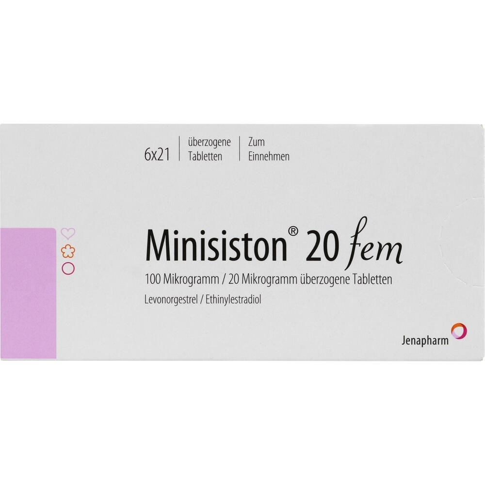 Minisiston 20 fem 6X21 St Überzogene Tabletten