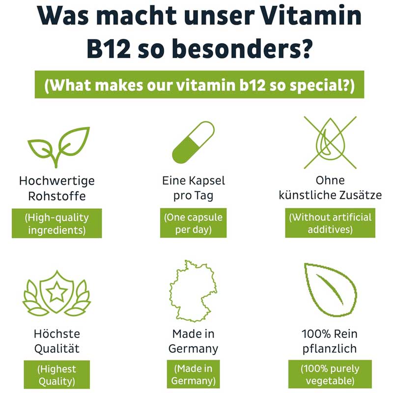 PURE ENERGY CAPSULES VEGAN VITAMIN B12 90 St Kapseln