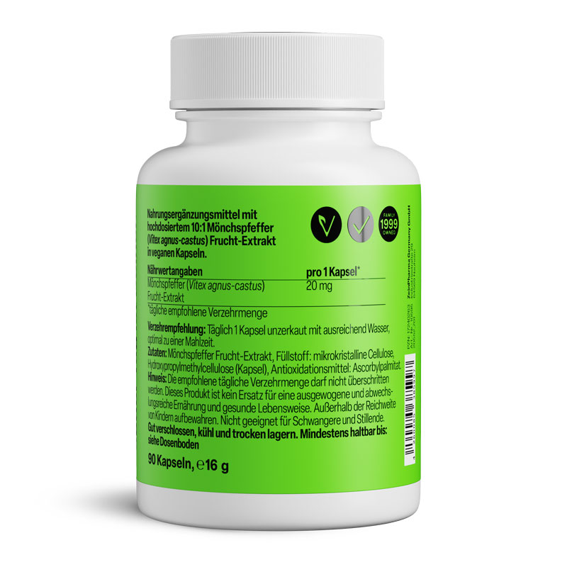 Zein PHARMA Mönchspfeffer 20 mg 90 St Kapseln