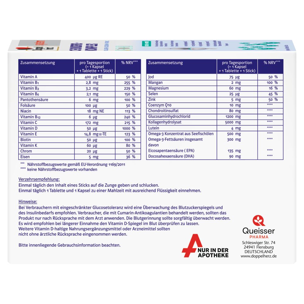 Doppelherz system CHONDRO-KOMPLEX 30 St Kombipackung