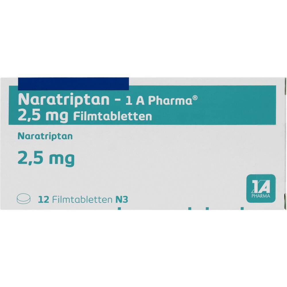 Naratriptan-1 A Pharma 2,5mg 12 St Filmtabletten