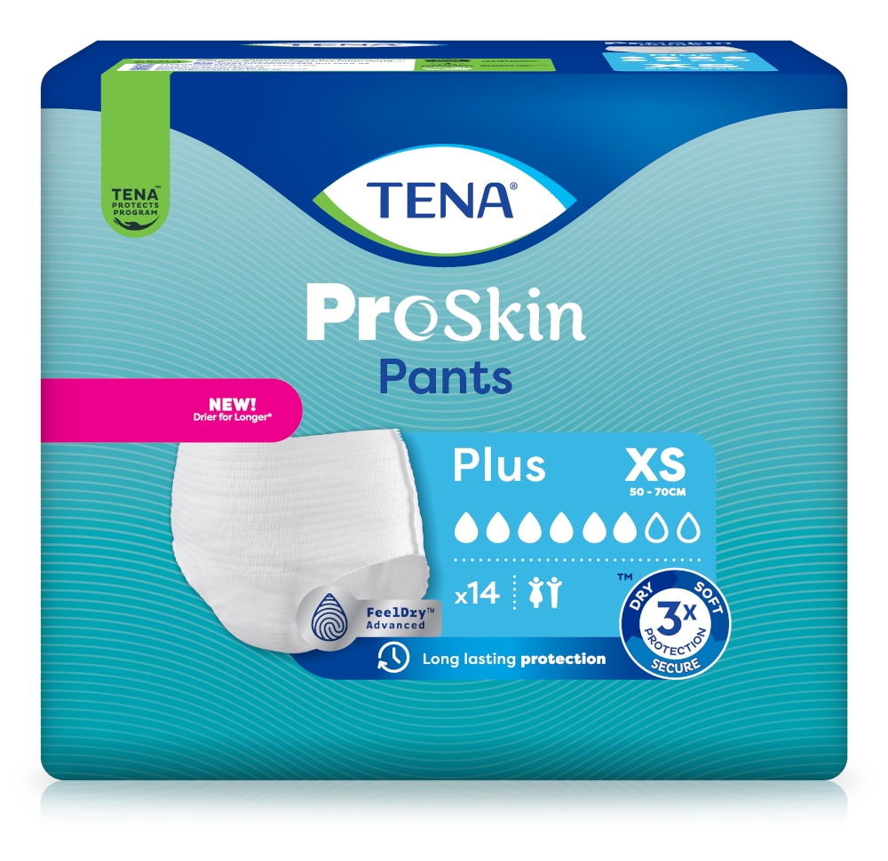 TENA PROskin Pants PLUS XS 4X14 St