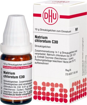 NATRIUM CHLORATUM C 30 Globuli 10 g Globuli