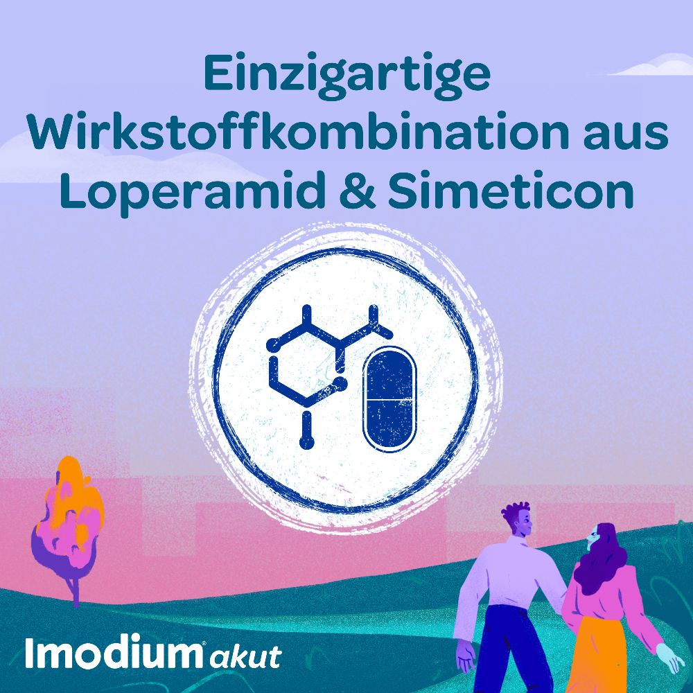 Imodium akut Duo - bei akutem Durchfall mit Blähungen