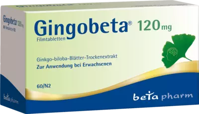 Gingobeta 120mg 60 St Filmtabletten