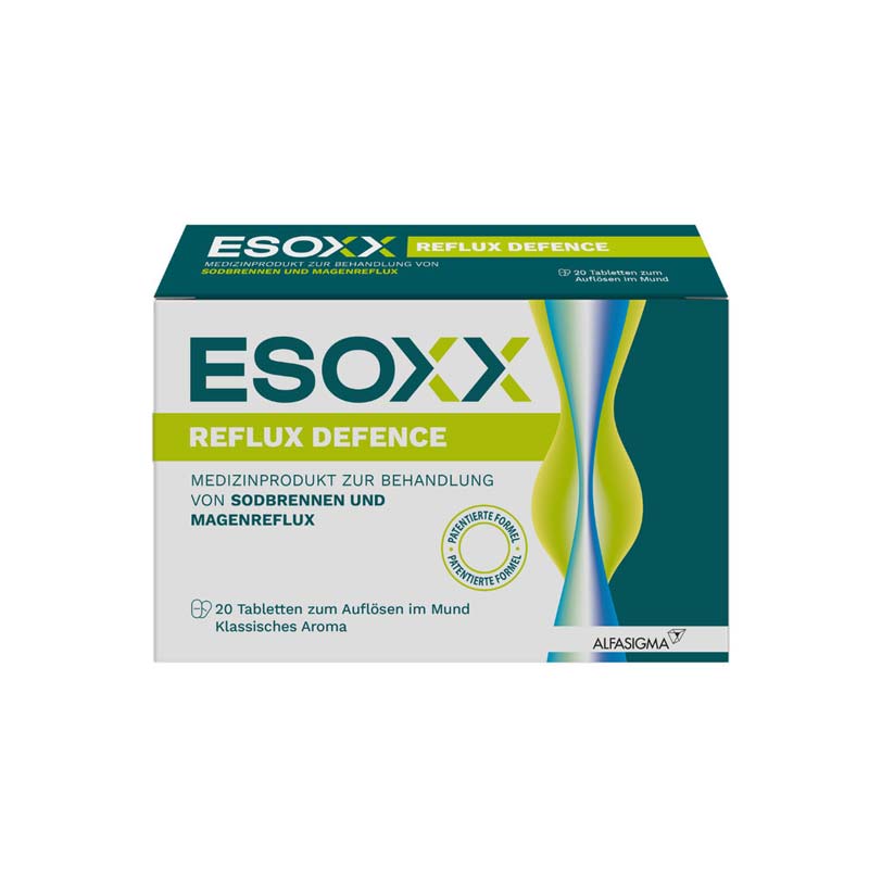 Esoxx Reflux Defence bei Sodbrennen, Reflux 20 St Kautabletten