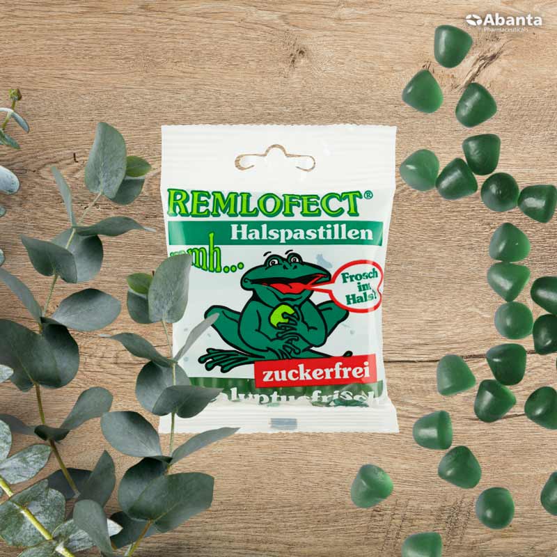 REMLOFECT Halspastillen zuckerfrei eukalyptusfrisch  50 g Pastillen