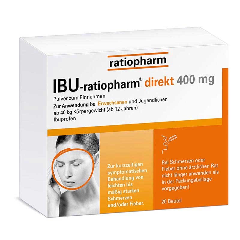 IBU-ratiopharm direkt 400 mg  20 St Pulver
