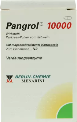 Pangrol 10000 100 St Hartkapseln mit magensaftresistent überzogenen Pellets