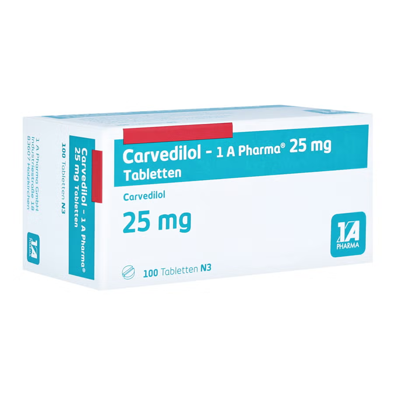 Carvedilol-1 A Pharma 25mg 100 St Tabletten