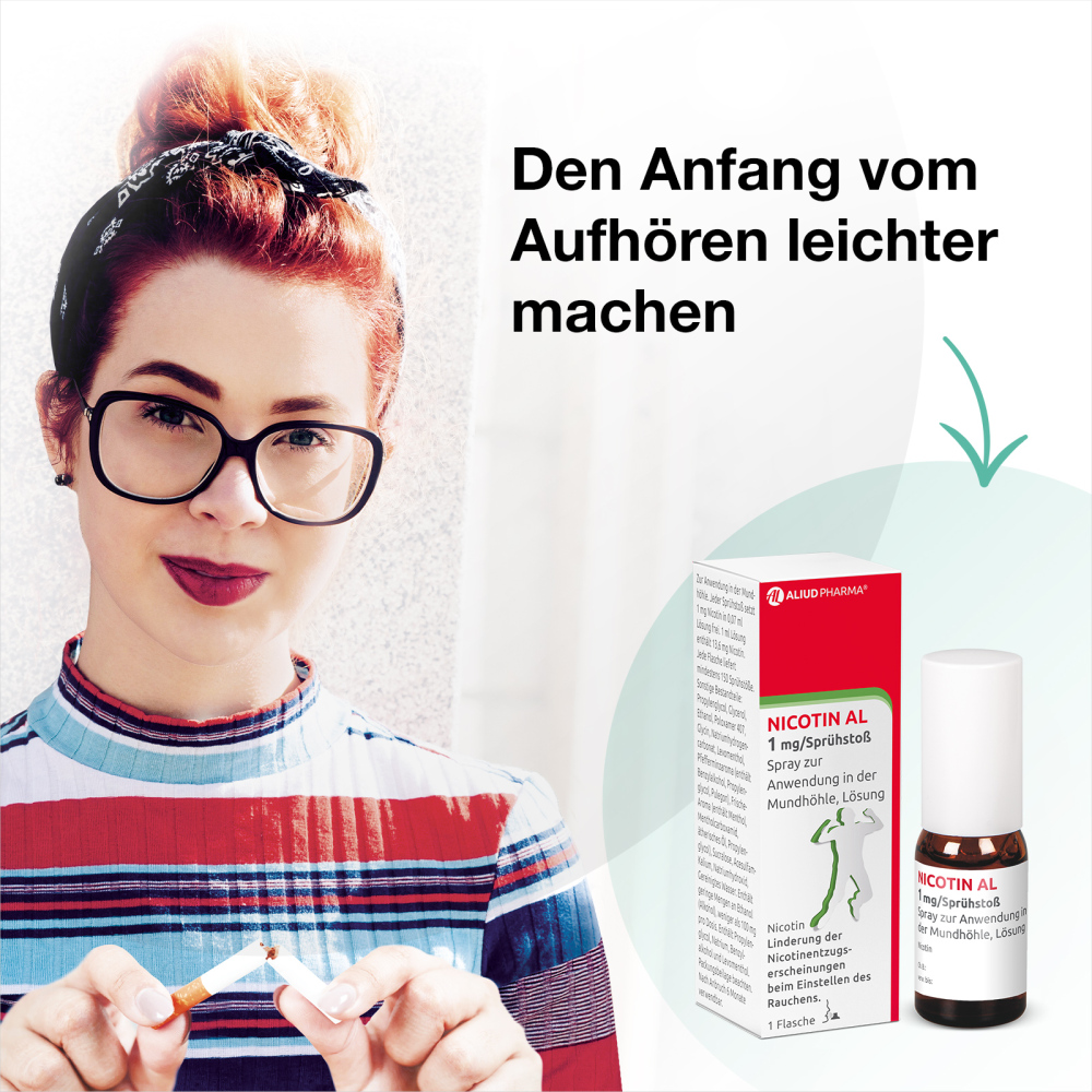 NICOTIN AL 1 mg / Sprühstoß zur Rauchentwöhnung 1 St Spray