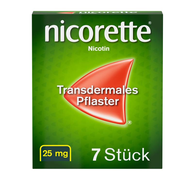 nicorette Nikotinpflaster mit 25 mg Nikotin zur Raucherentwöhnung