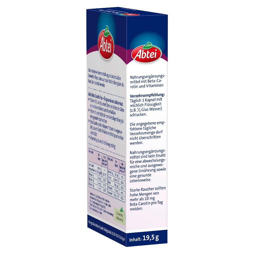 Abtei Beta-Carotin Plus Hautaktive B-Vitamine  50 St Kapseln