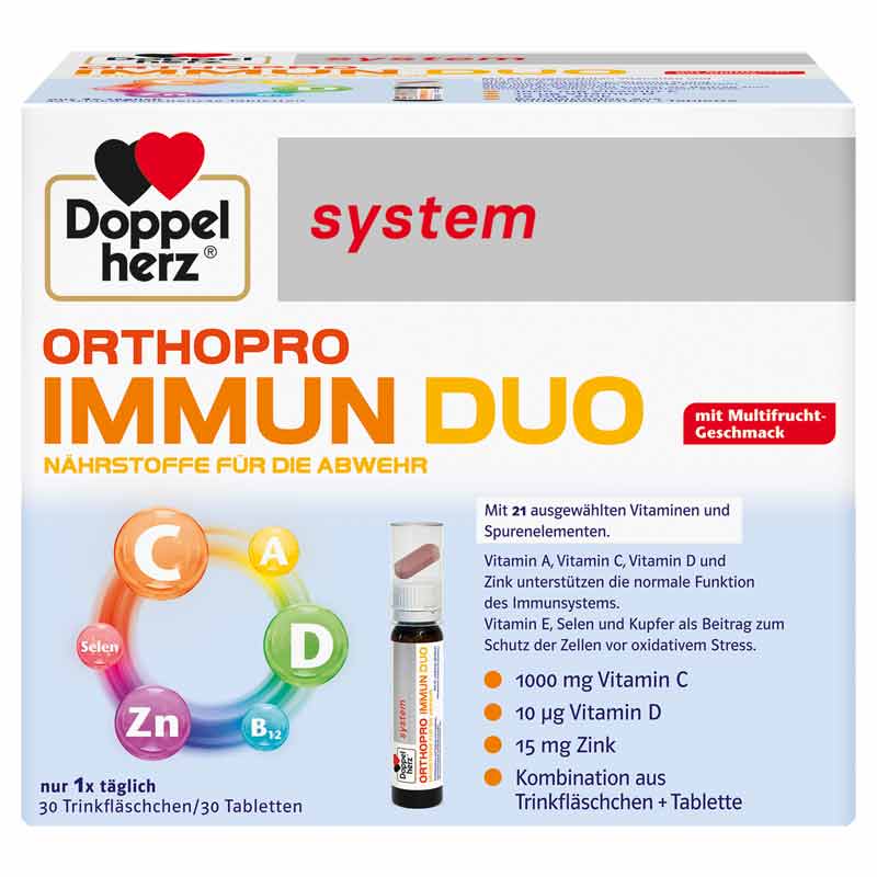 Doppelherz system ORTHOPRO IMMUN DUO 30 St Trinkampullen