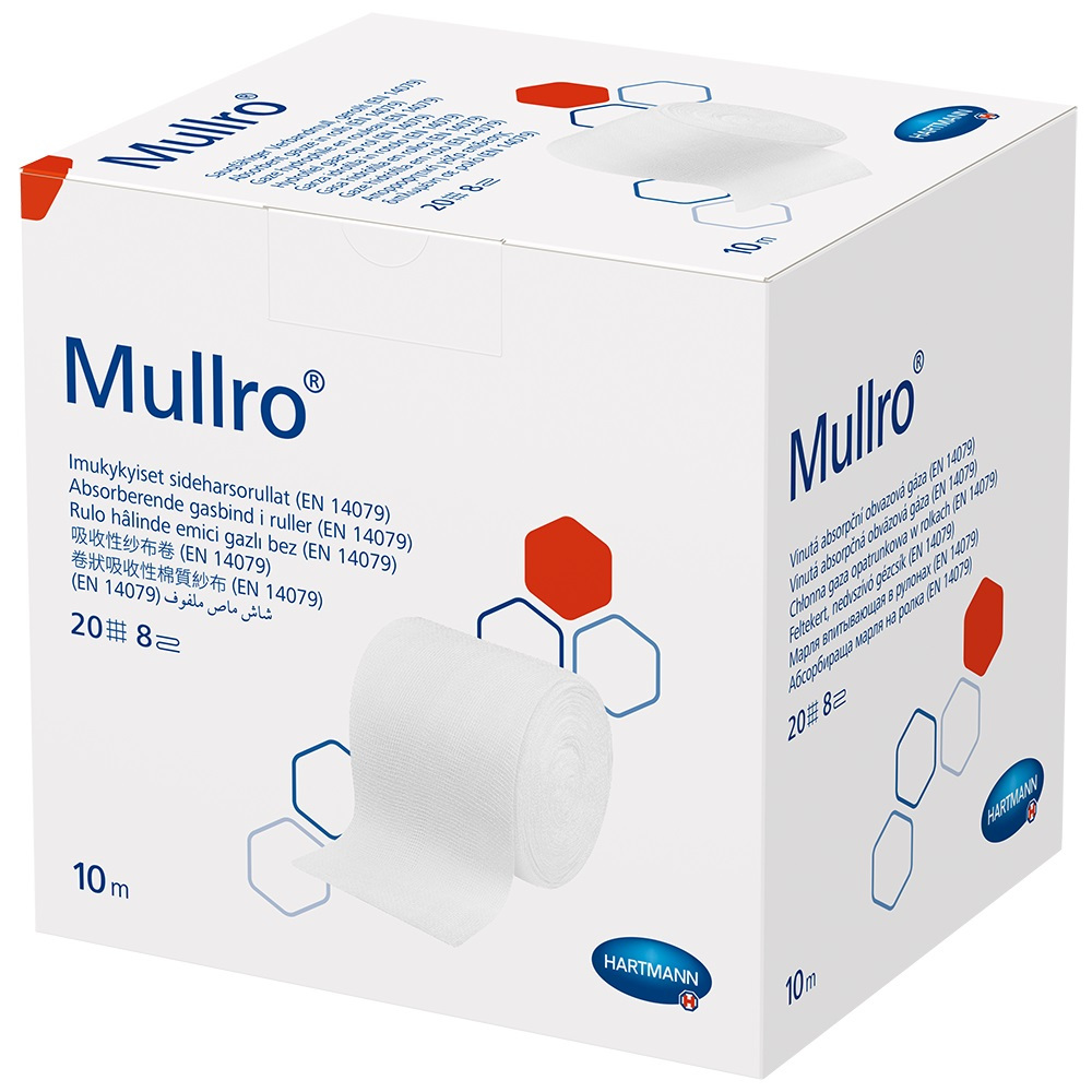 MULLRO Verbandmull 10 cmx10 m gerollt 1 St Verband