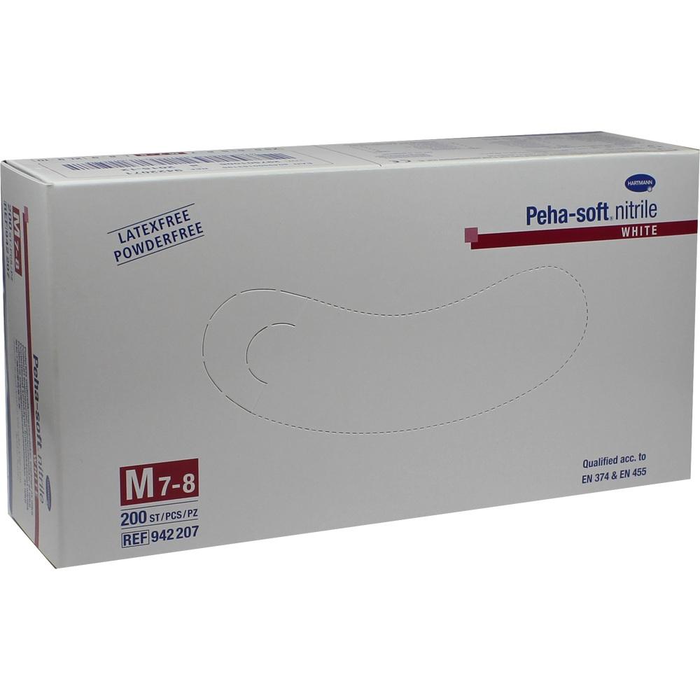 Peha-Soft nitrile WHITE unsteril M 200 St Handschuhe