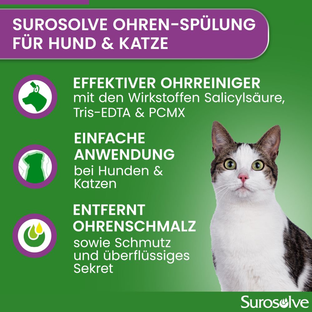 Surosolve Ohrreiniger vet. 125 ml Flüssigkeit