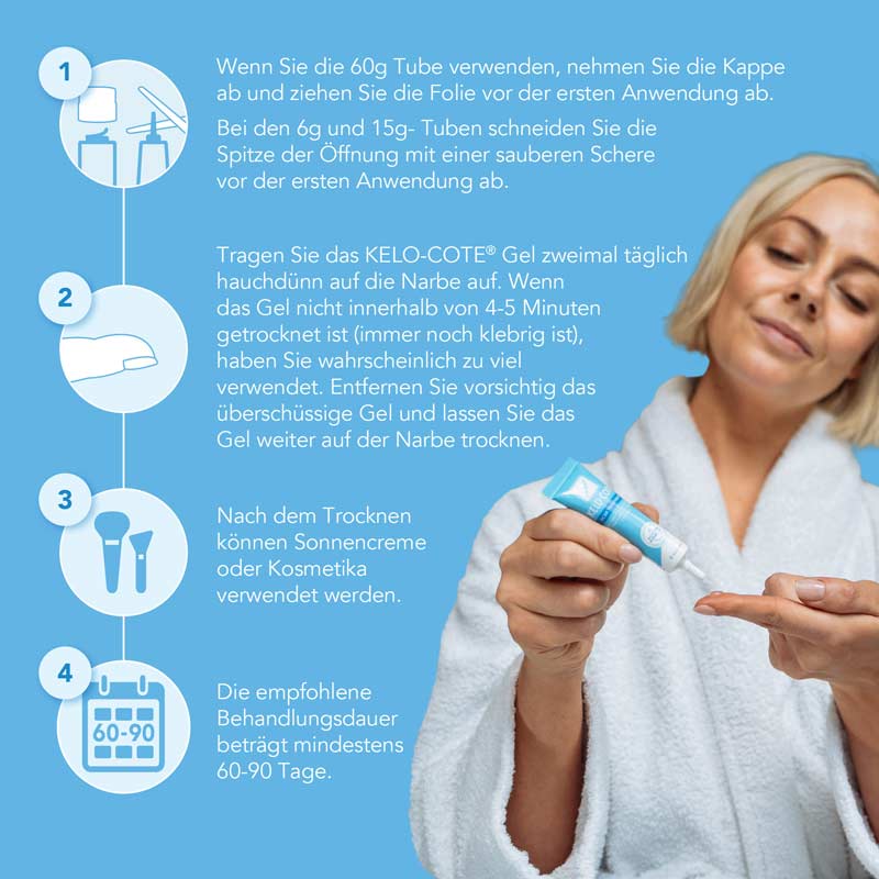 KELO-COTE Silikon Gel zur Behandlung von Narben 6 g Gel